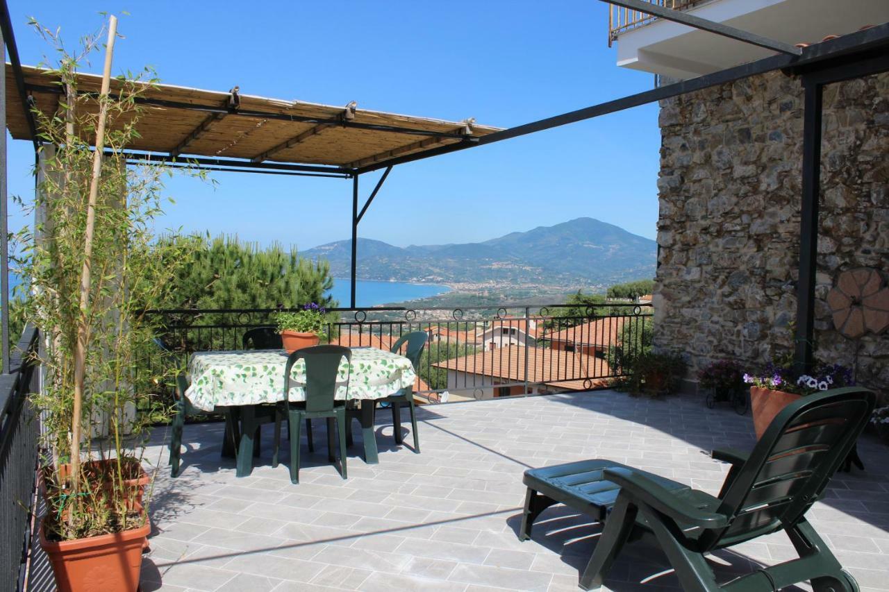 La Terrazza Sul Mare Villa Ascea Bagian luar foto